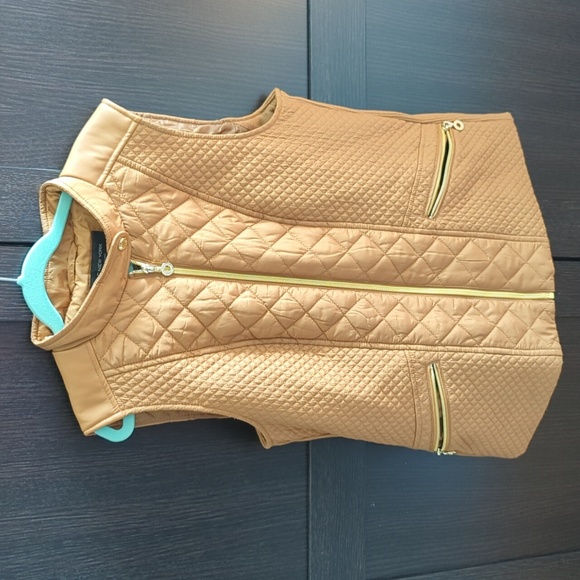 Marc New York by Andrew Marc Gold Quilted Vest - Picture 1 of 3